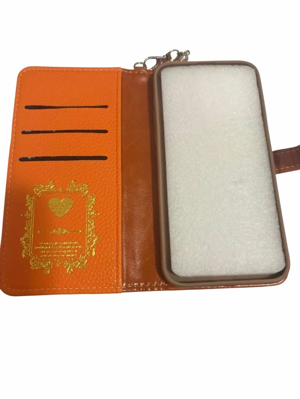 Kate Spade Orange iPhone Max Wallet Case Card Holder Tassel Folio